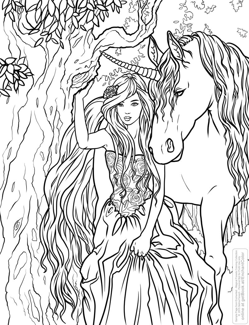 32 Easy Fantasy Coloring Pages Printable 15