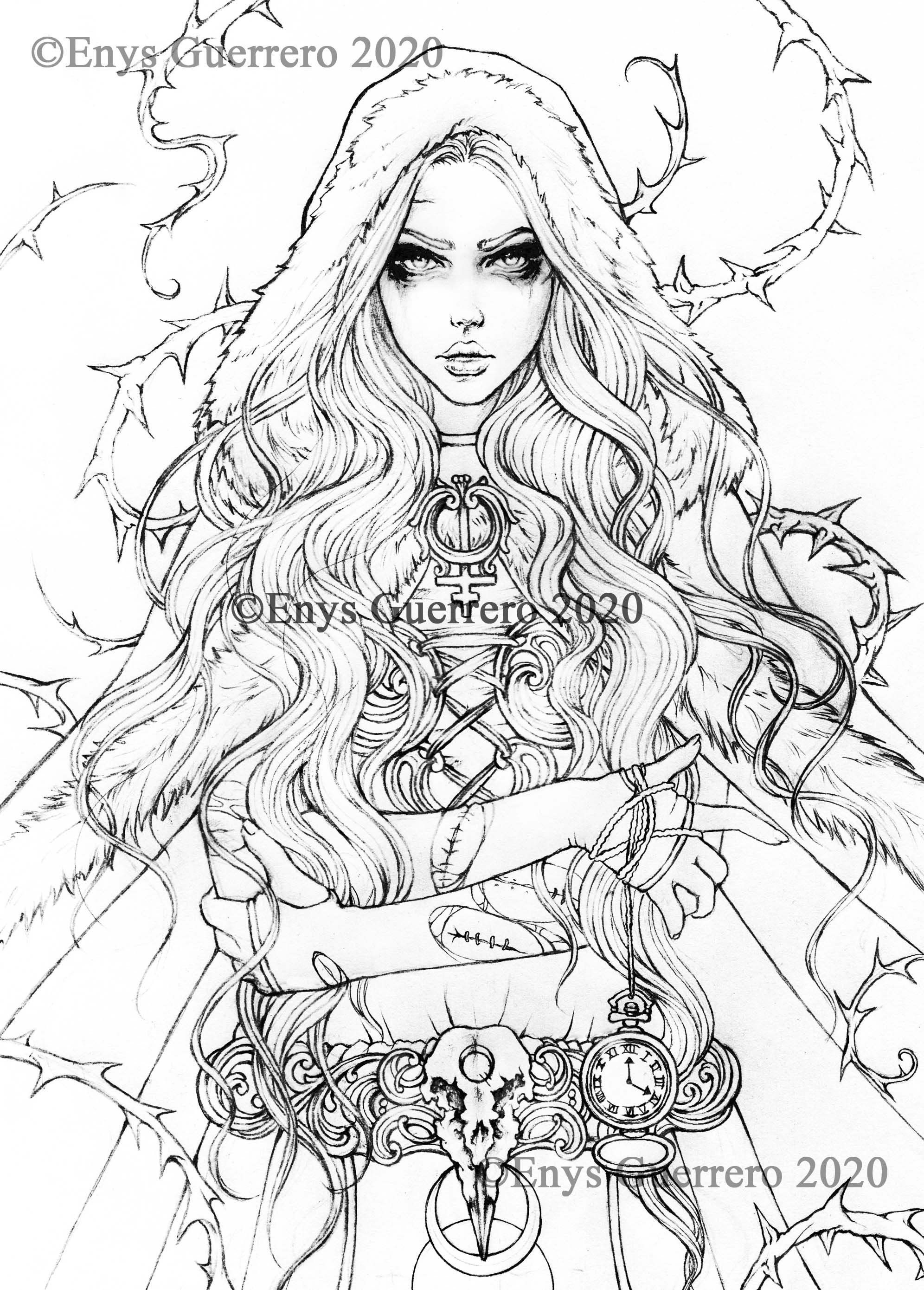 32 Easy Fantasy Coloring Pages Printable 16