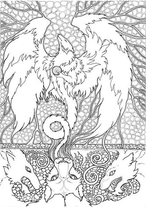 32 Easy Fantasy Coloring Pages Printable 17