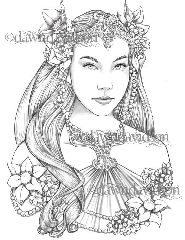 32 Easy Fantasy Coloring Pages Printable 19