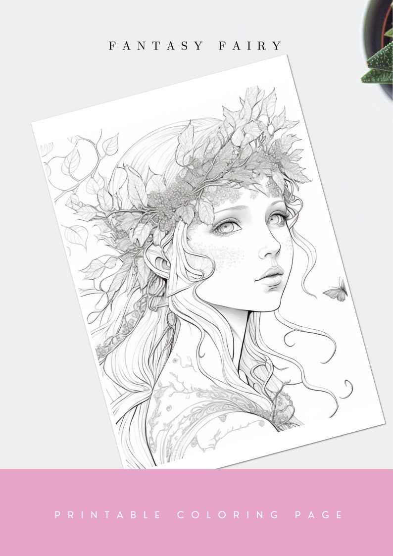 32 Easy Fantasy Coloring Pages Printable 20