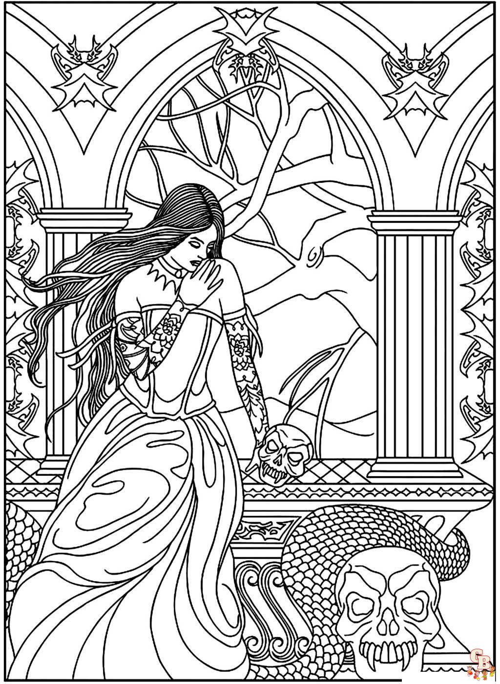 32 Easy Fantasy Coloring Pages Printable 26