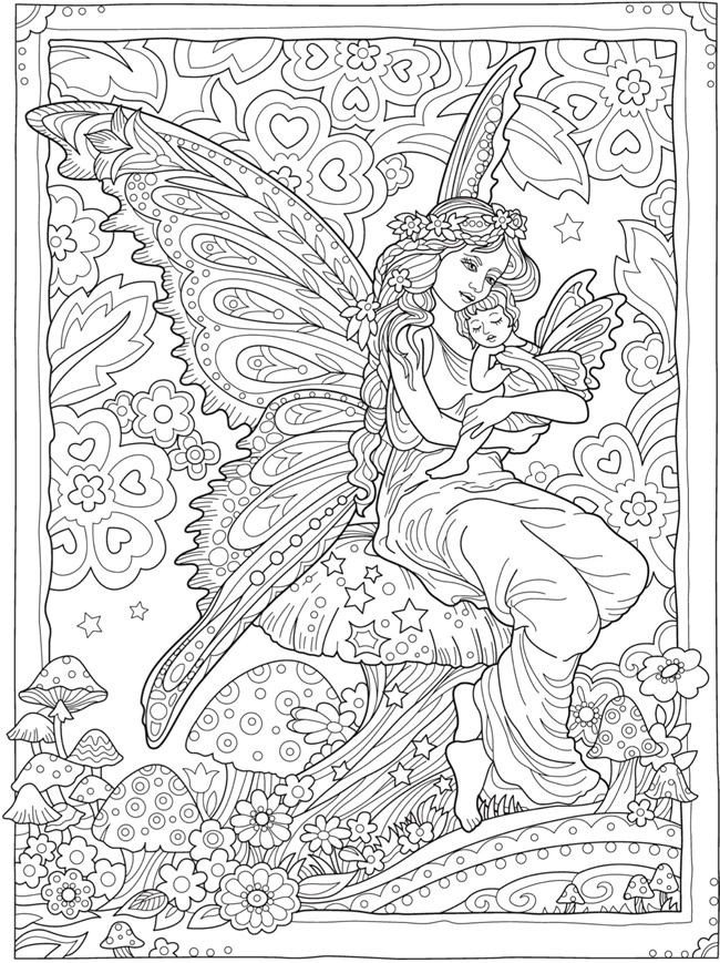 32 Easy Fantasy Coloring Pages Printable 3