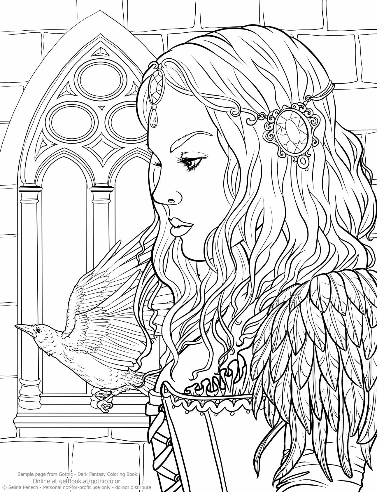 32 Easy Fantasy Coloring Pages Printable 31