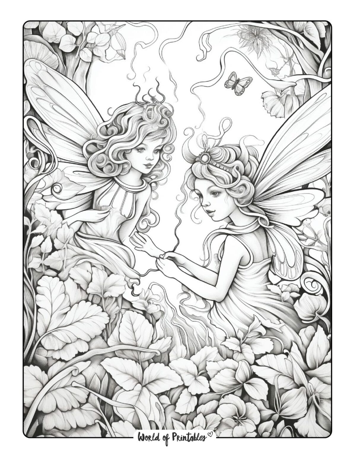 32 Easy Fantasy Coloring Pages Printable 33