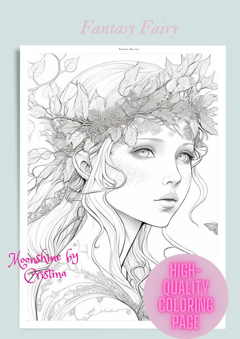 32 Easy Fantasy Coloring Pages Printable 34