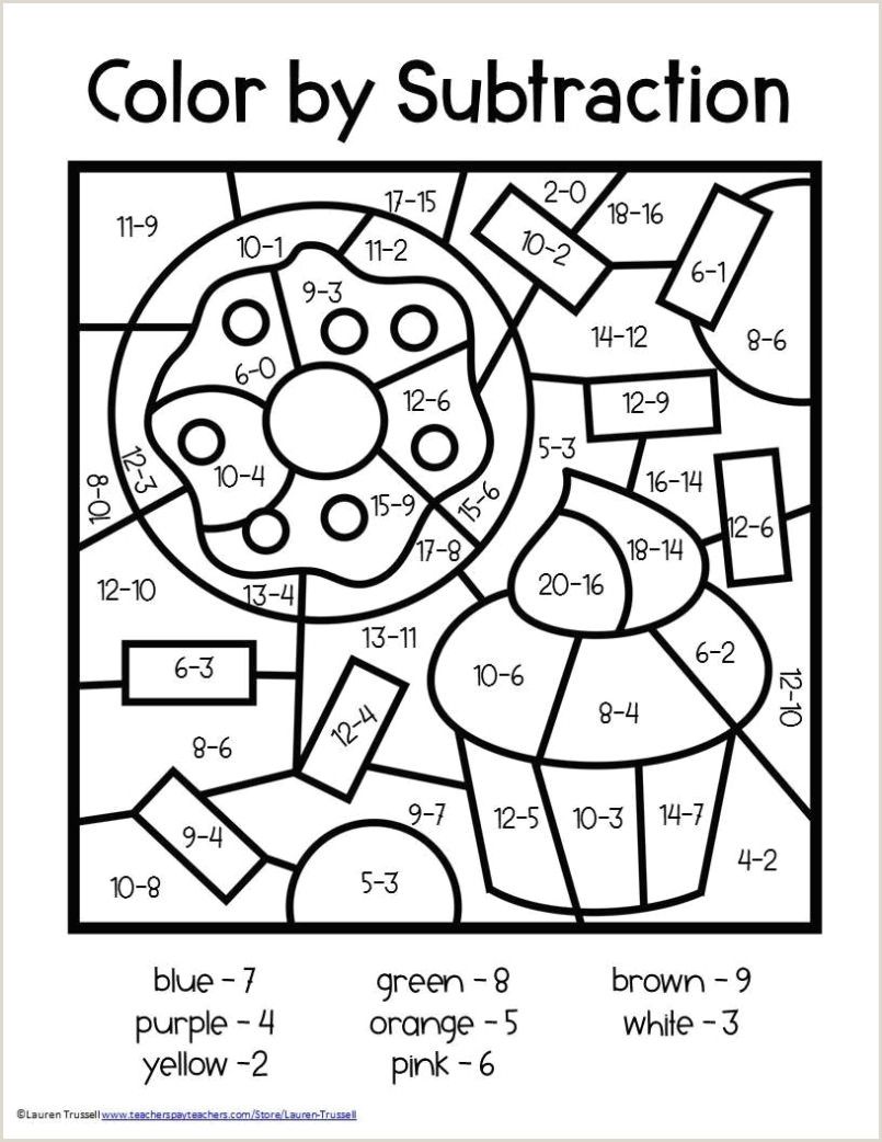 32 Fun Color by Number Worksheets Printable 27