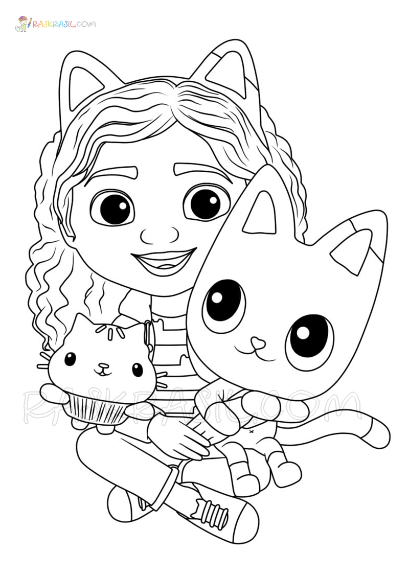 32 Fun Gabby's Dollhouse Coloring Pages Printable 1