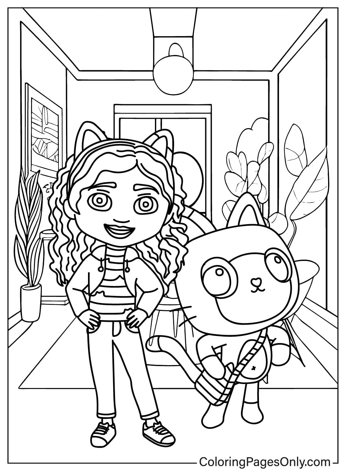 32 Fun Gabby's Dollhouse Coloring Pages Printable 14