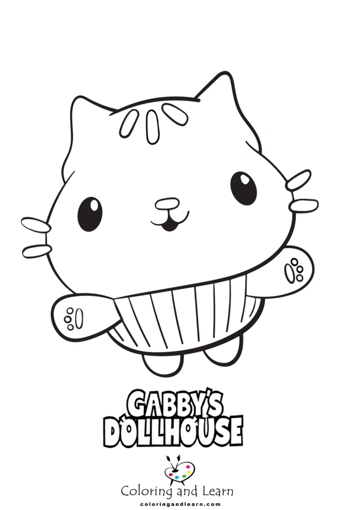 32 Fun Gabby's Dollhouse Coloring Pages Printable 17