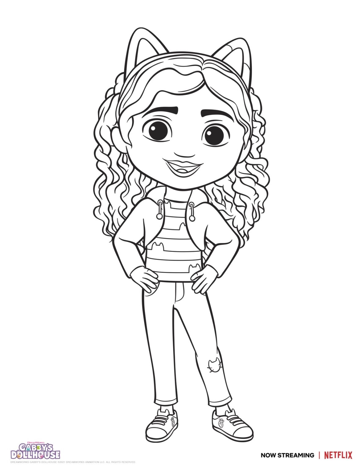 32 Fun Gabby's Dollhouse Coloring Pages Printable 2