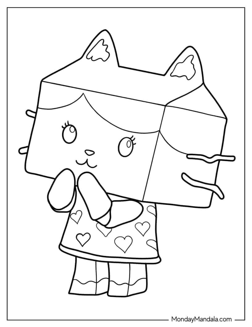 32 Fun Gabby's Dollhouse Coloring Pages Printable 23