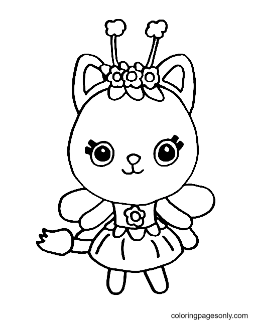 32 Fun Gabby's Dollhouse Coloring Pages Printable 30