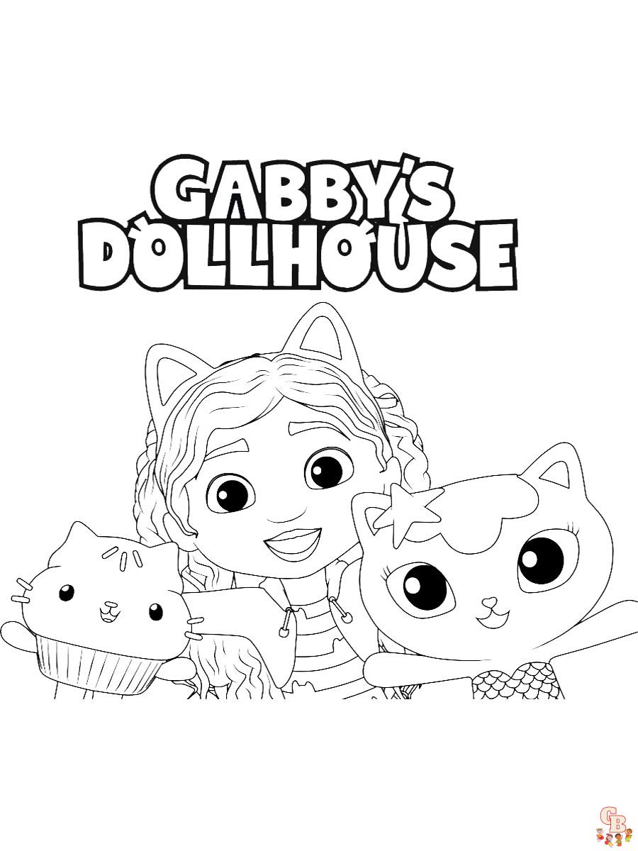 32 Fun Gabby's Dollhouse Coloring Pages Printable 33