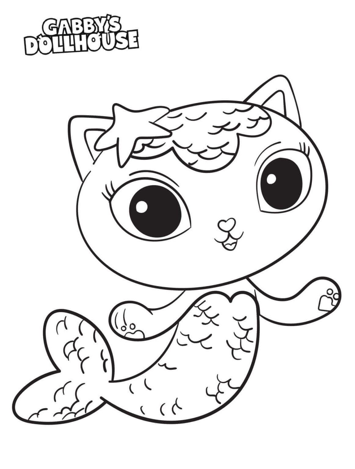 32 Fun Gabby's Dollhouse Coloring Pages Printable 6