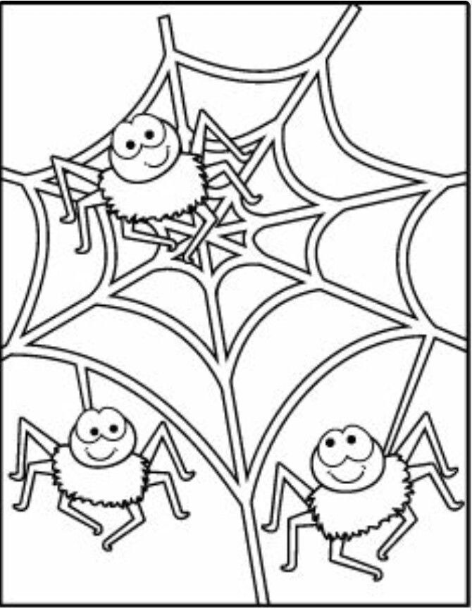 32 Halloween Spiders Coloring Pages Printable 10