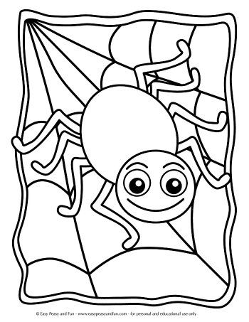 32 Halloween Spiders Coloring Pages Printable 11