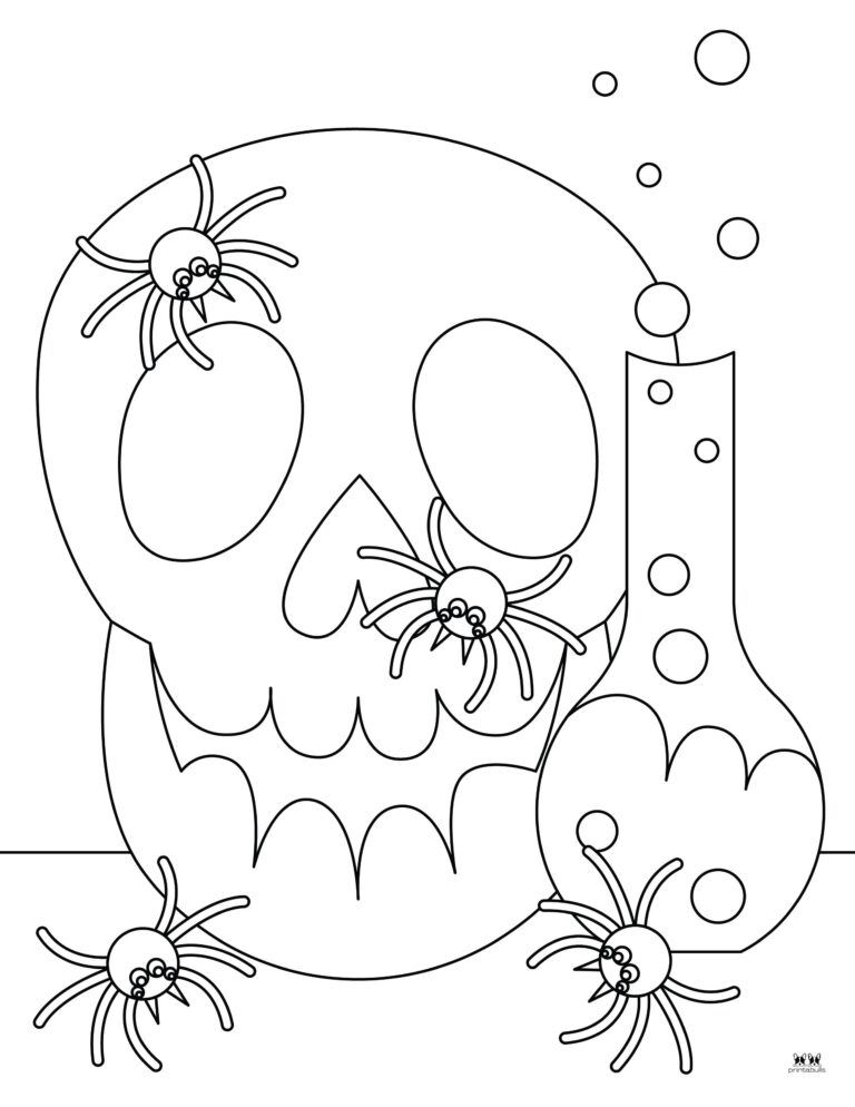 32 Halloween Spiders Coloring Pages Printable 16