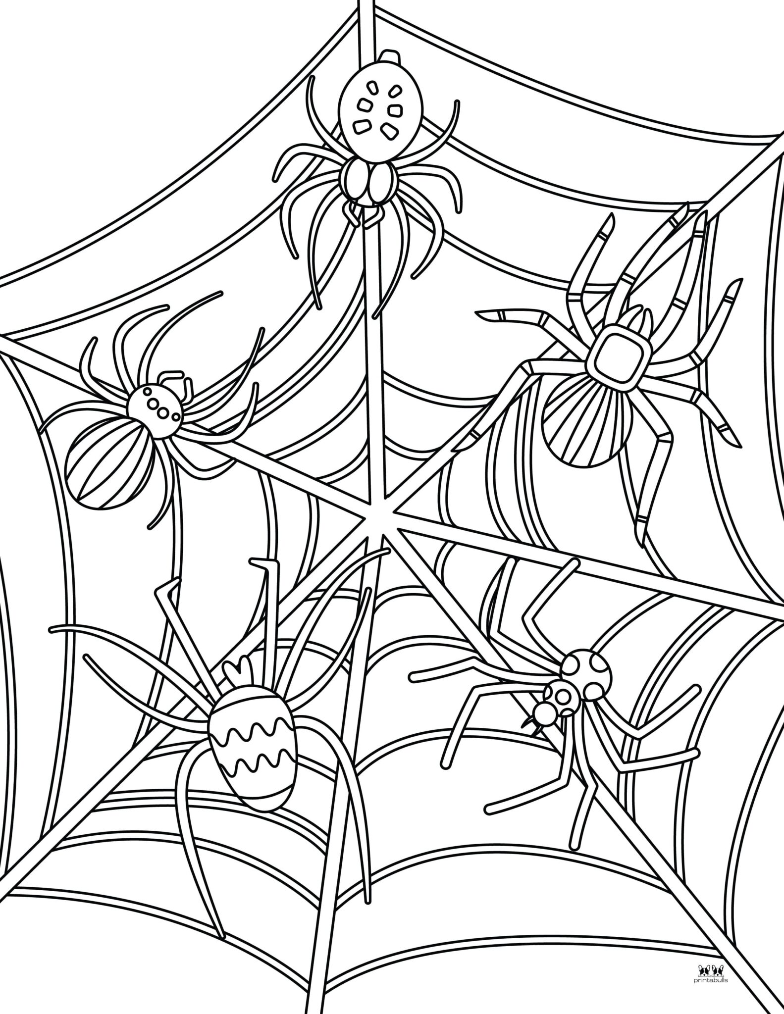 32 Halloween Spiders Coloring Pages Printable 3