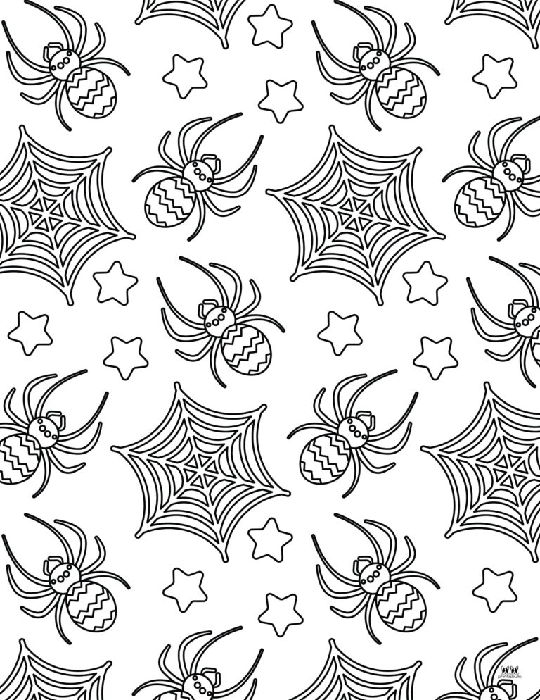 32 Halloween Spiders Coloring Pages Printable 32