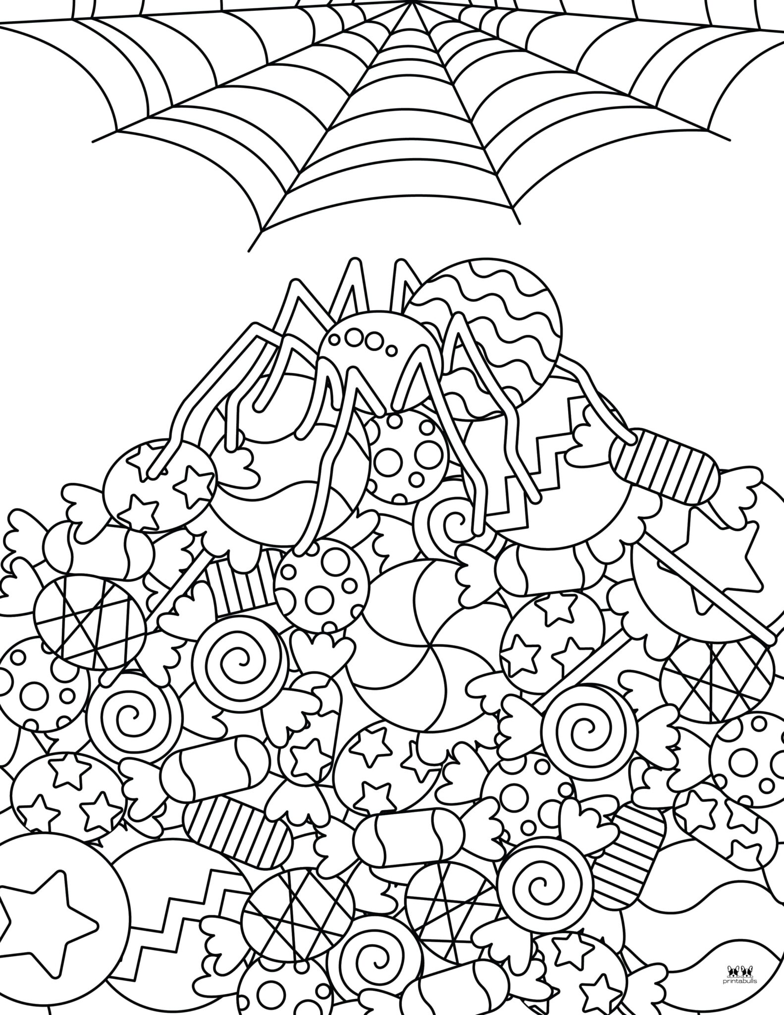 32 Halloween Spiders Coloring Pages Printable 33