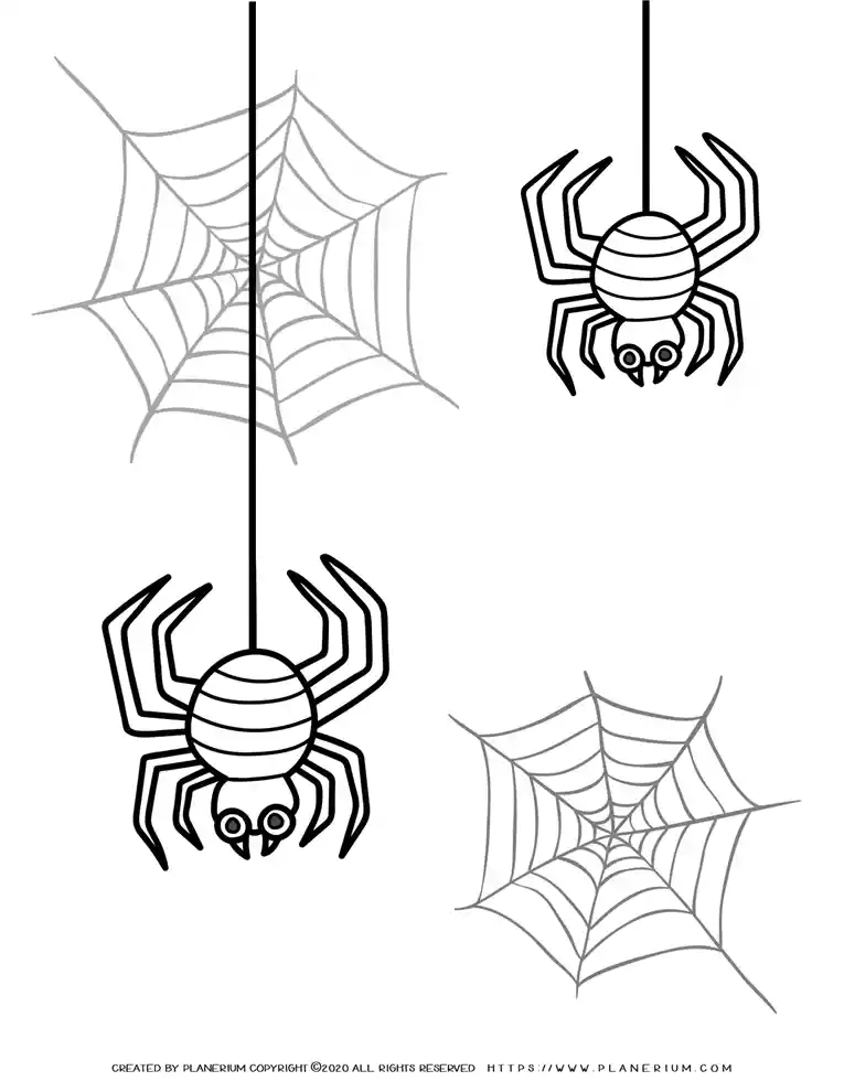 32 Halloween Spiders Coloring Pages Printable 35