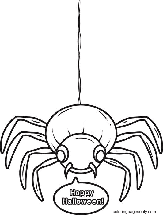 32 Halloween Spiders Coloring Pages Printable 5