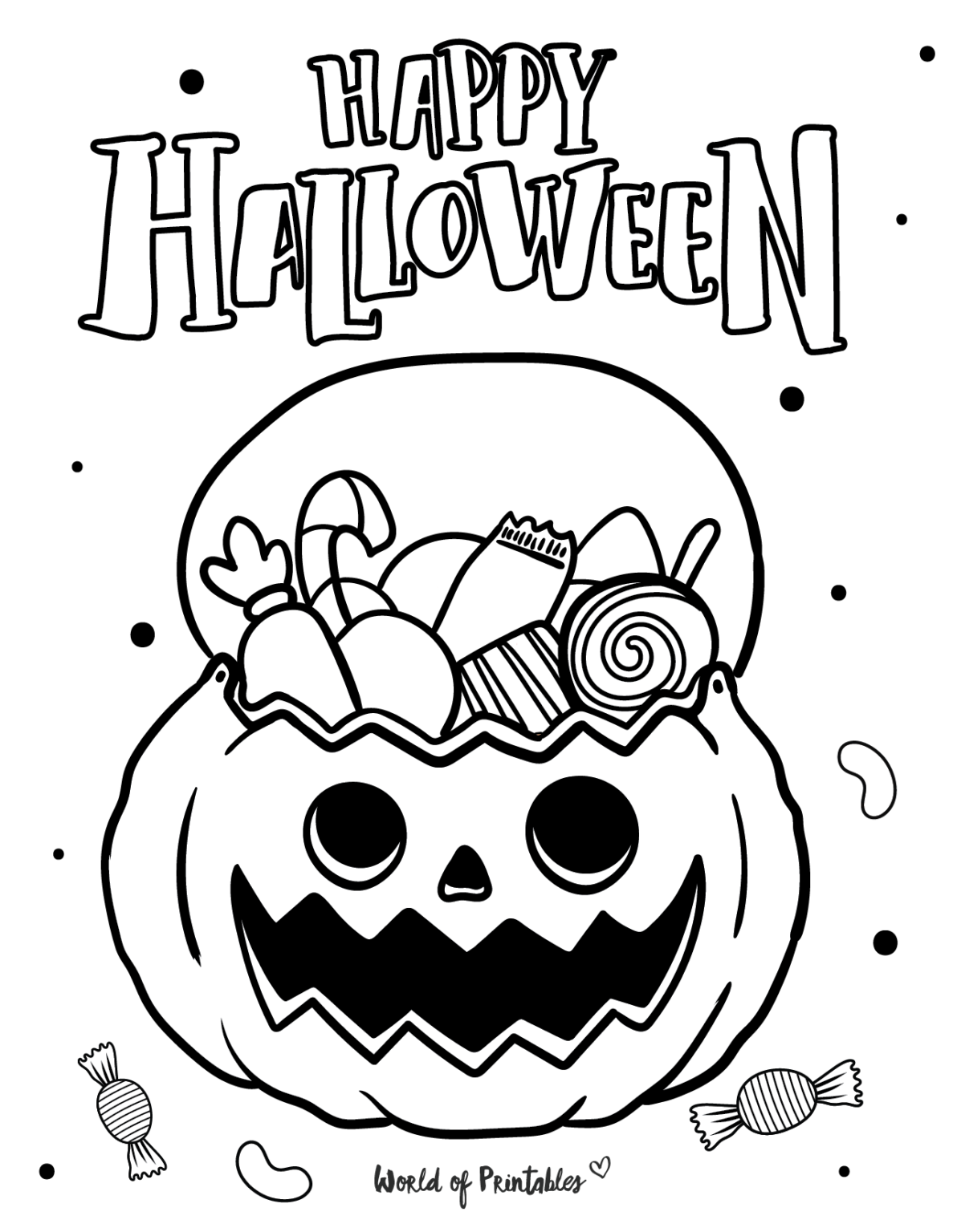 32 Pumpkin Coloring Pages for Kids Printable 11