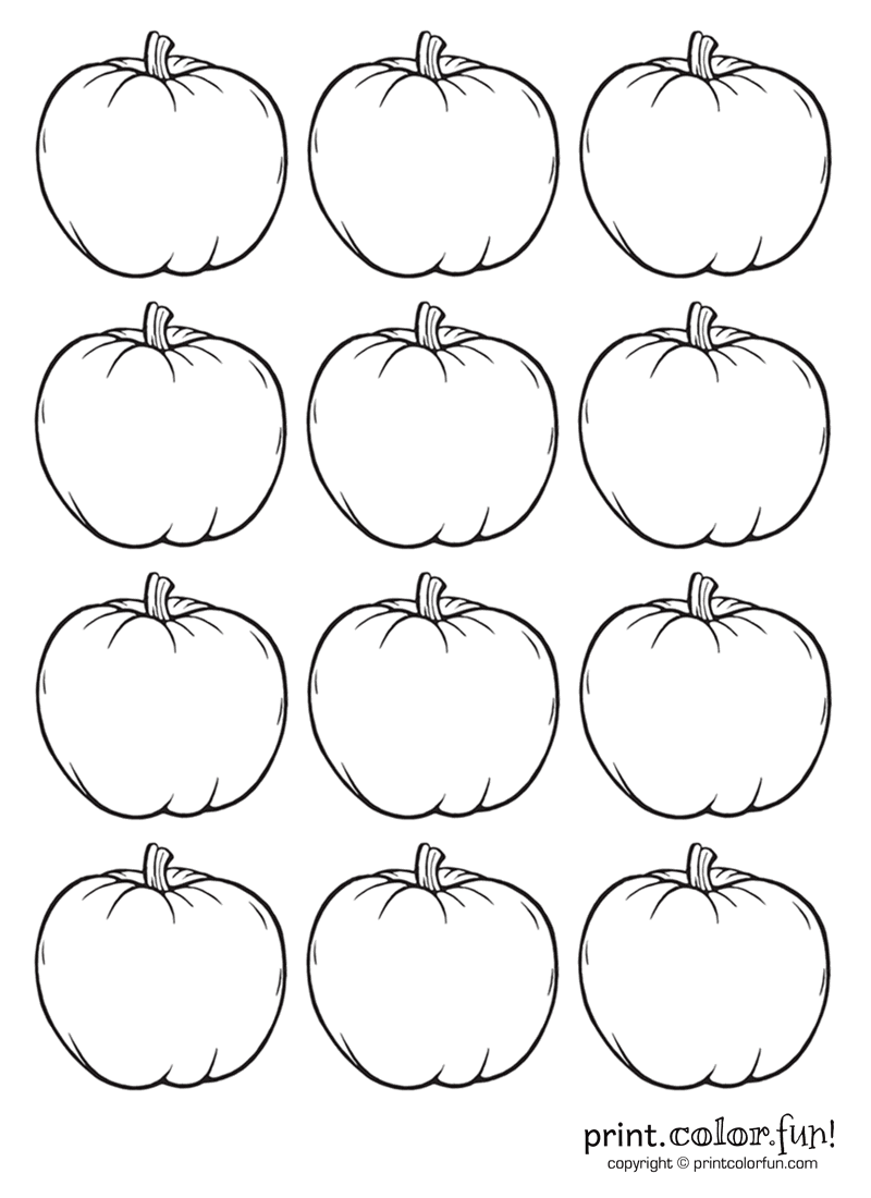 32 Pumpkin Coloring Pages for Kids Printable 34