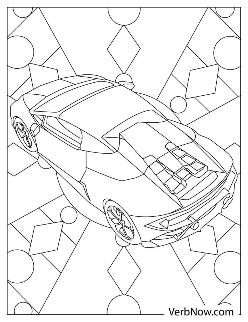 32 Sleek Lamborghini Coloring Pages Printable 13