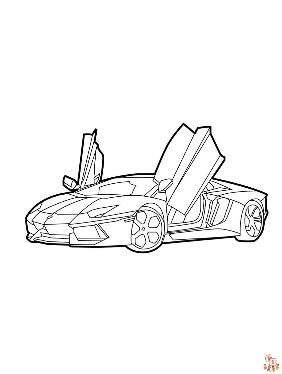 32 Sleek Lamborghini Coloring Pages Printable 2