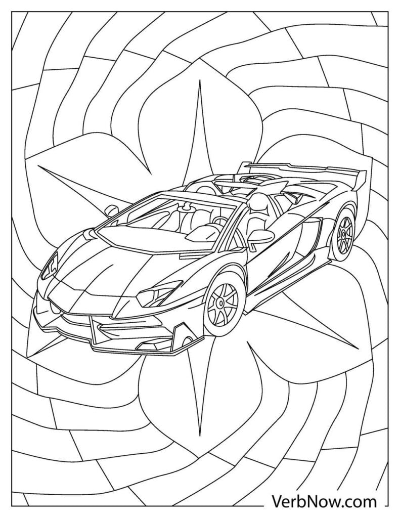 32 Sleek Lamborghini Coloring Pages Printable 26