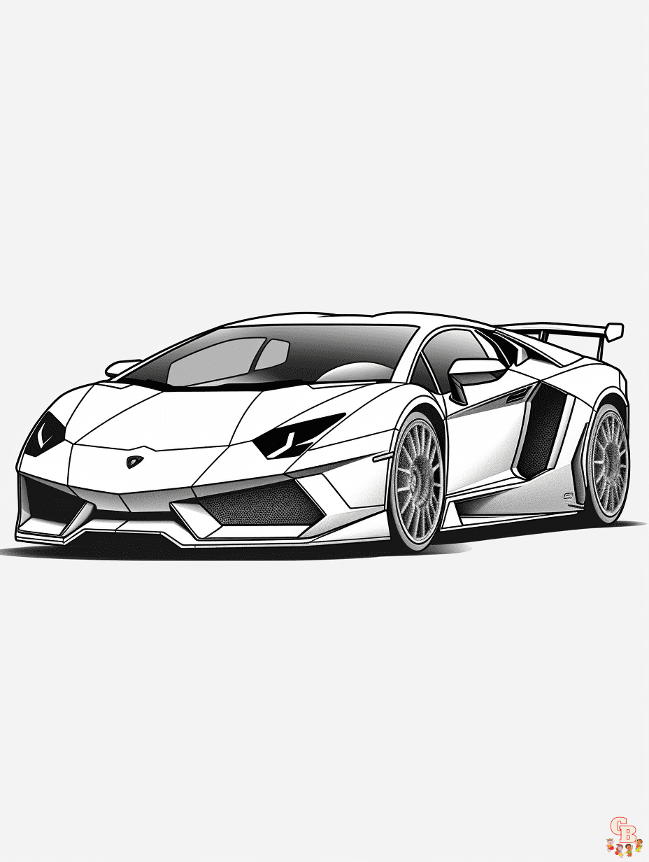 32 Sleek Lamborghini Coloring Pages Printable 35