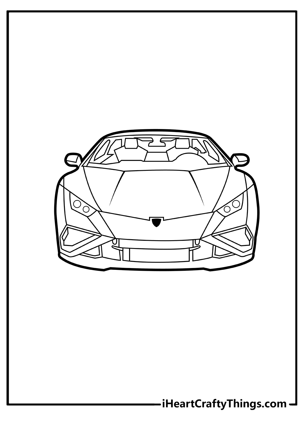 32 Sleek Lamborghini Coloring Pages Printable 4