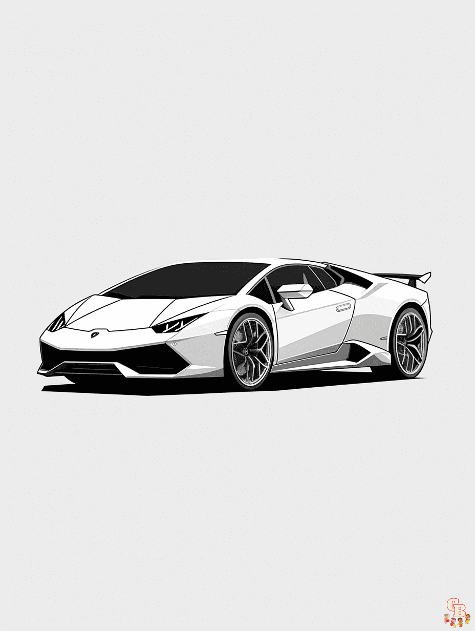 32 Sleek Lamborghini Coloring Pages Printable 9