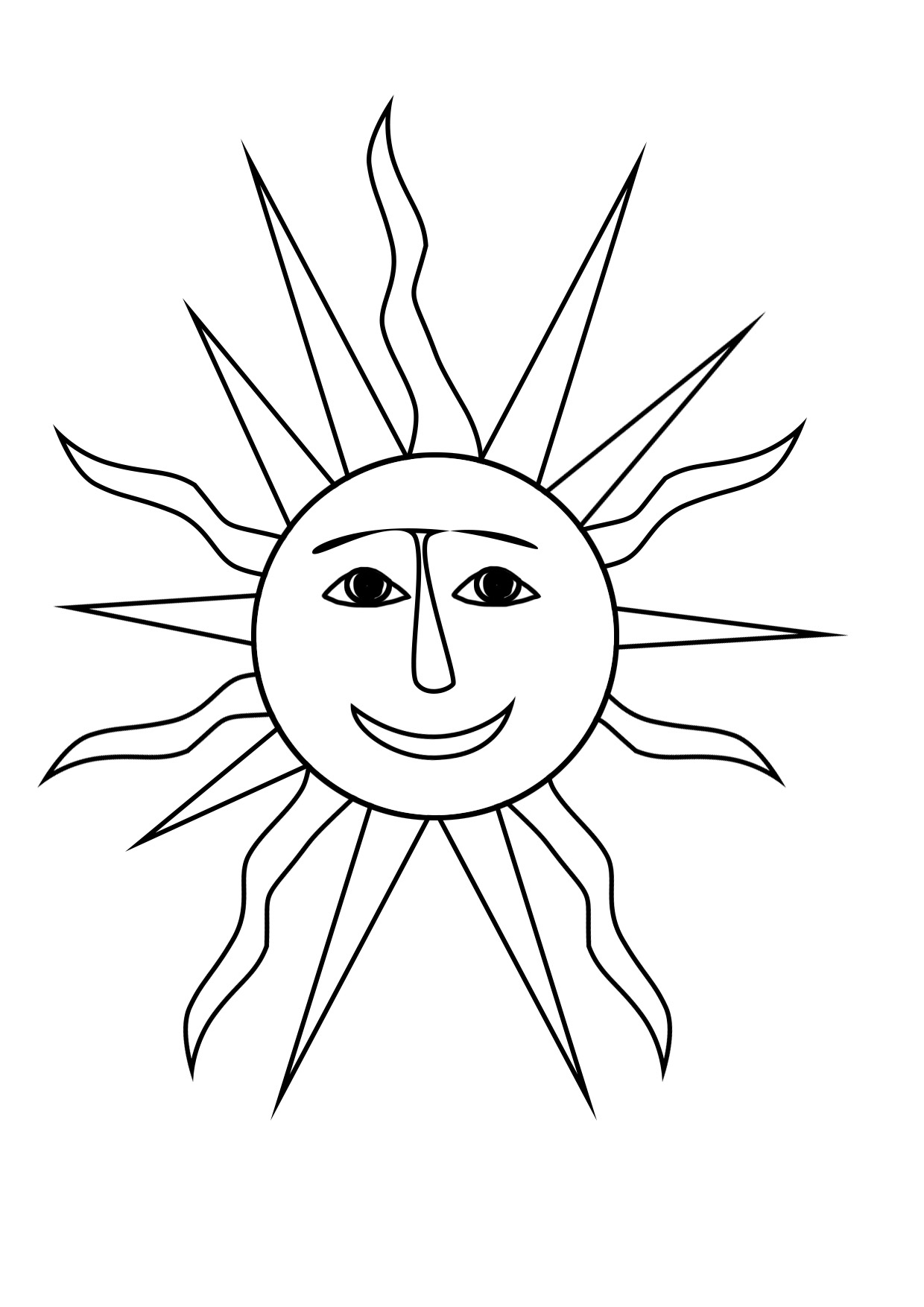 32 Sun Coloring Pages Printable 15