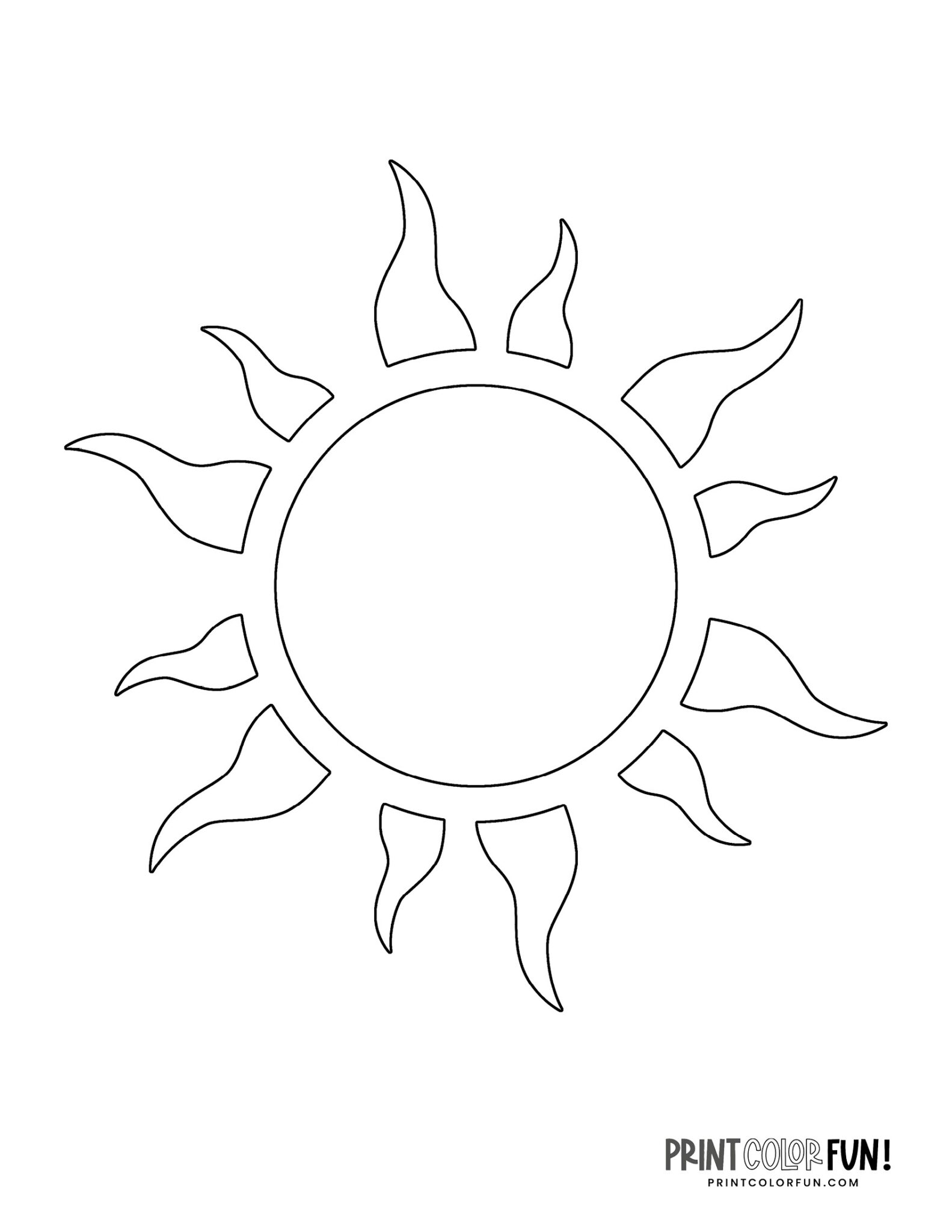 32 Sun Coloring Pages Printable 5