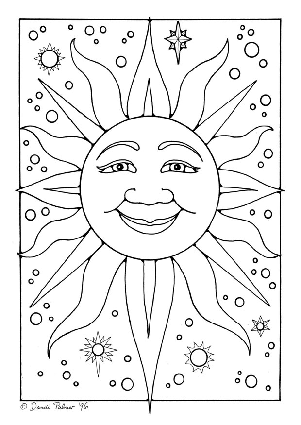 32 Sun Coloring Pages Printable 6