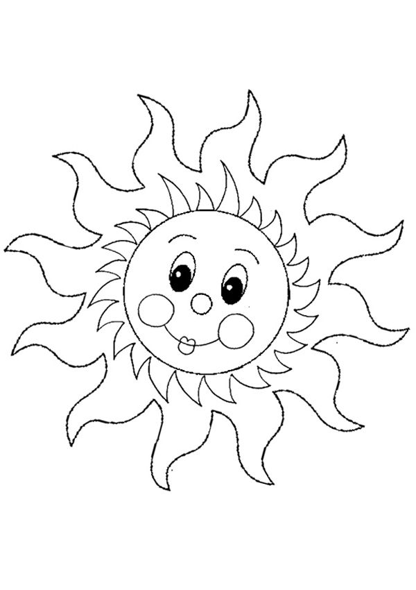 32 Sun Coloring Pages Printable 7