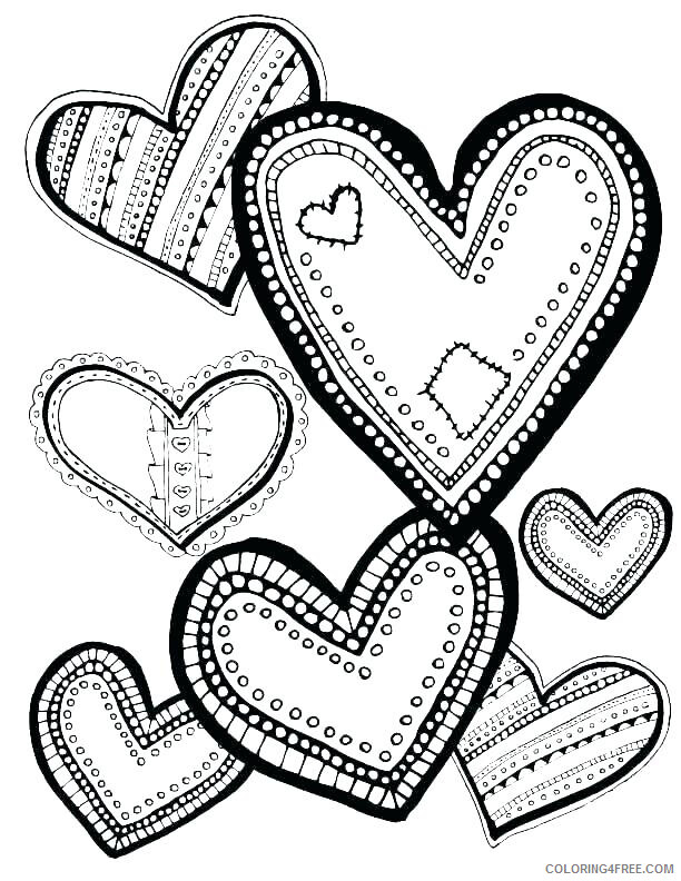 33 Detailed Heart Coloring Pages Printable 10