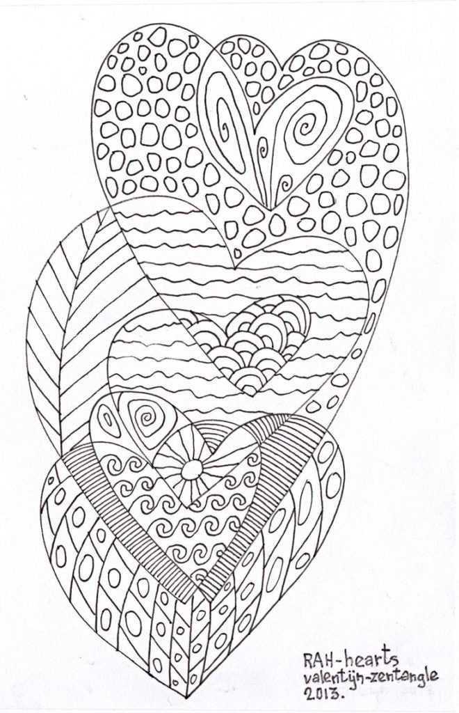 33 Detailed Heart Coloring Pages Printable 14