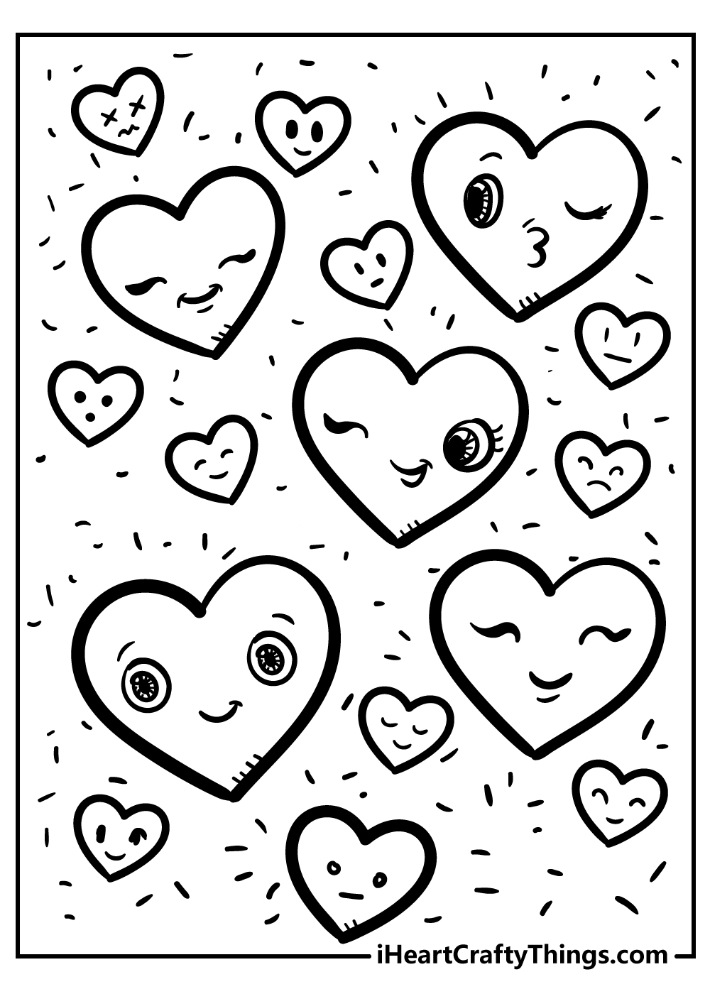 33 Detailed Heart Coloring Pages Printable 19