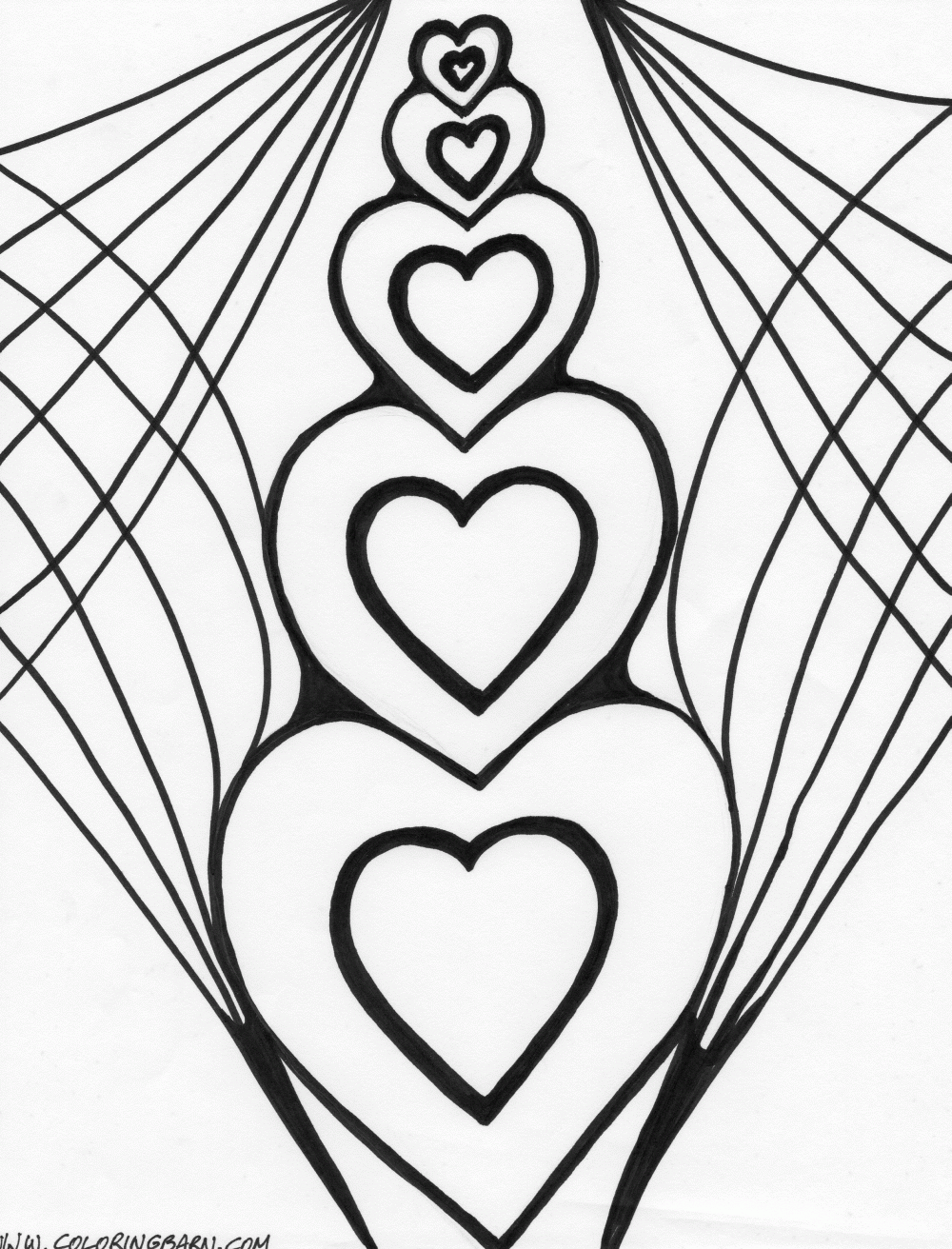 33 Detailed Heart Coloring Pages Printable 20