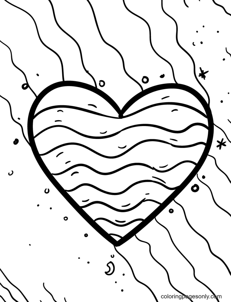 33 Detailed Heart Coloring Pages Printable 22