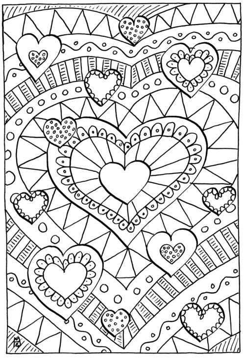 33 Detailed Heart Coloring Pages Printable 26