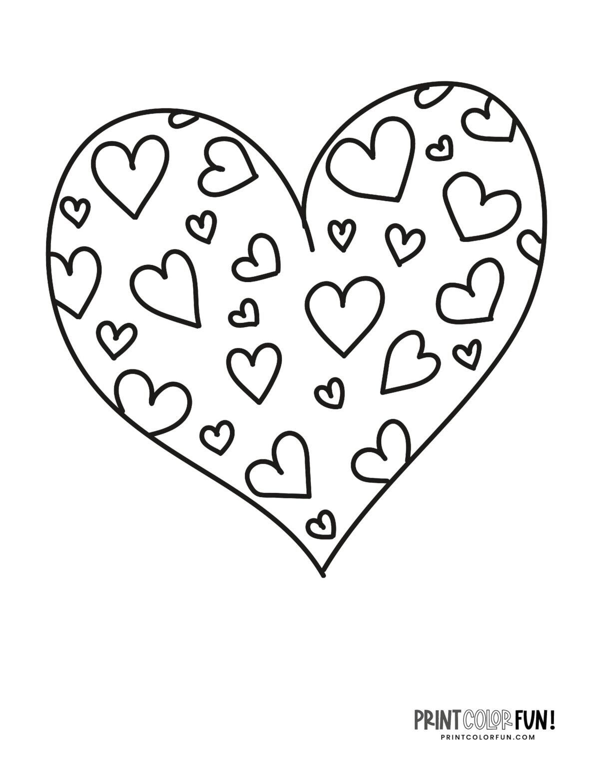 33 Detailed Heart Coloring Pages Printable 30