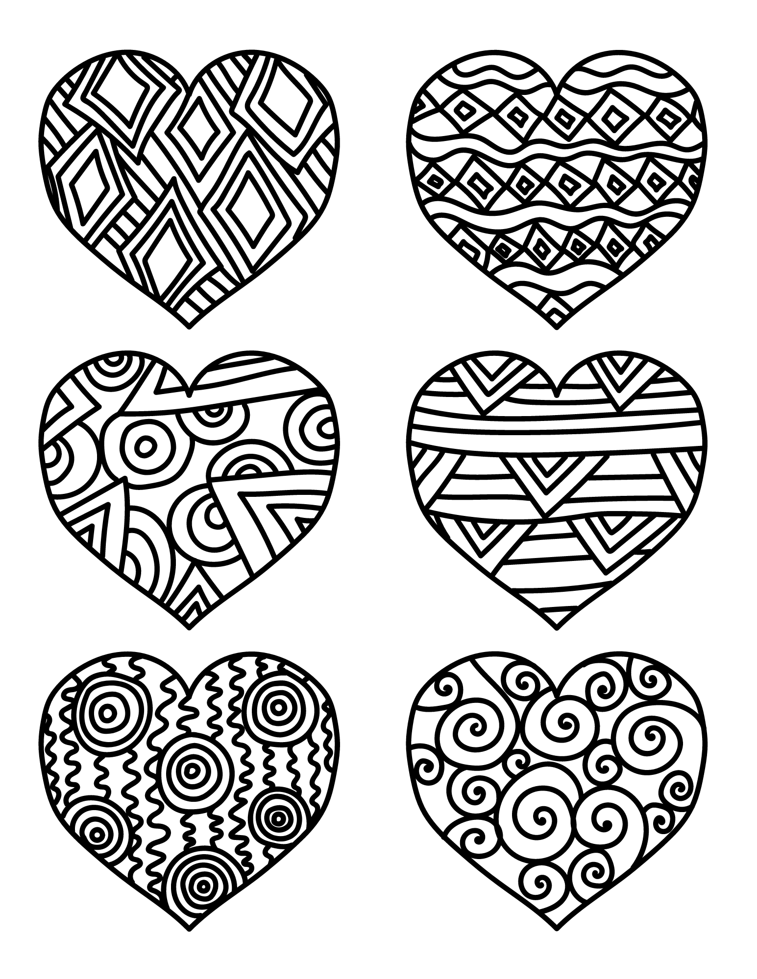 33 Detailed Heart Coloring Pages Printable 32