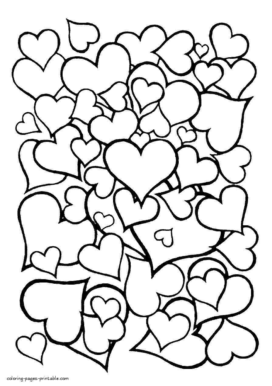 33 Detailed Heart Coloring Pages Printable 34