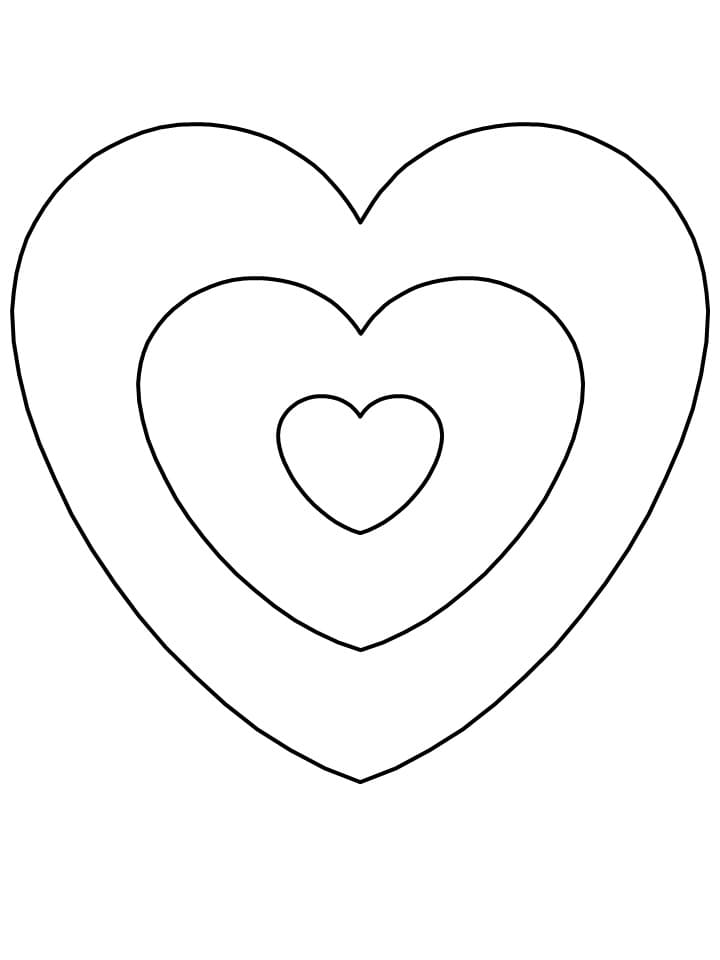 33 Detailed Heart Coloring Pages Printable 6