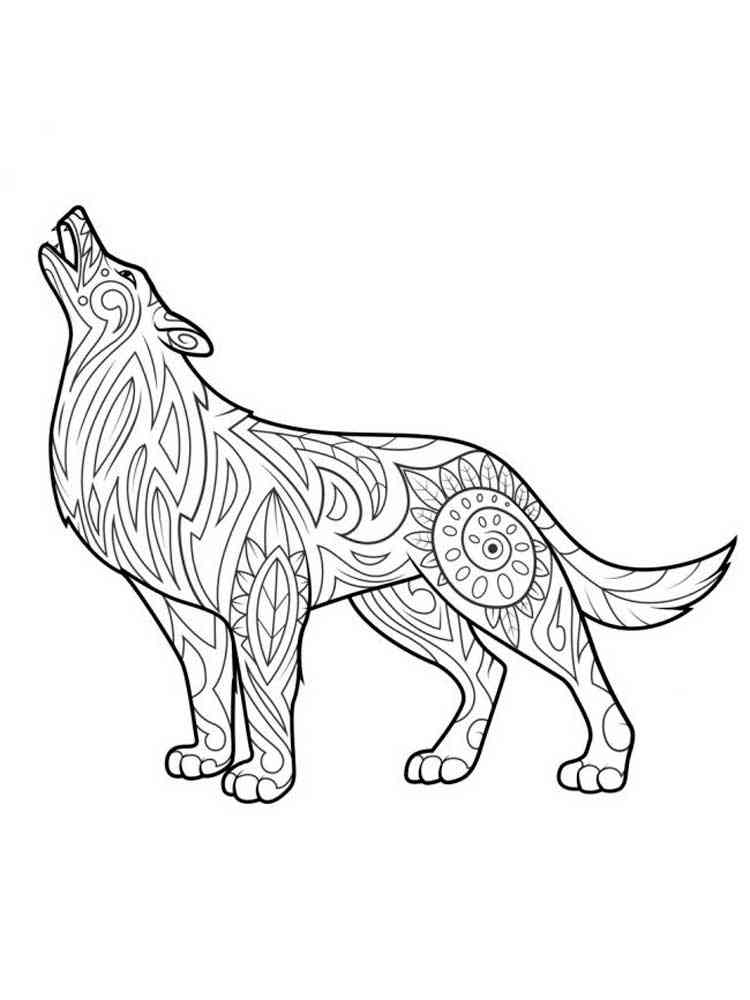 33 Fierce Wolf Coloring Pages Printable 13